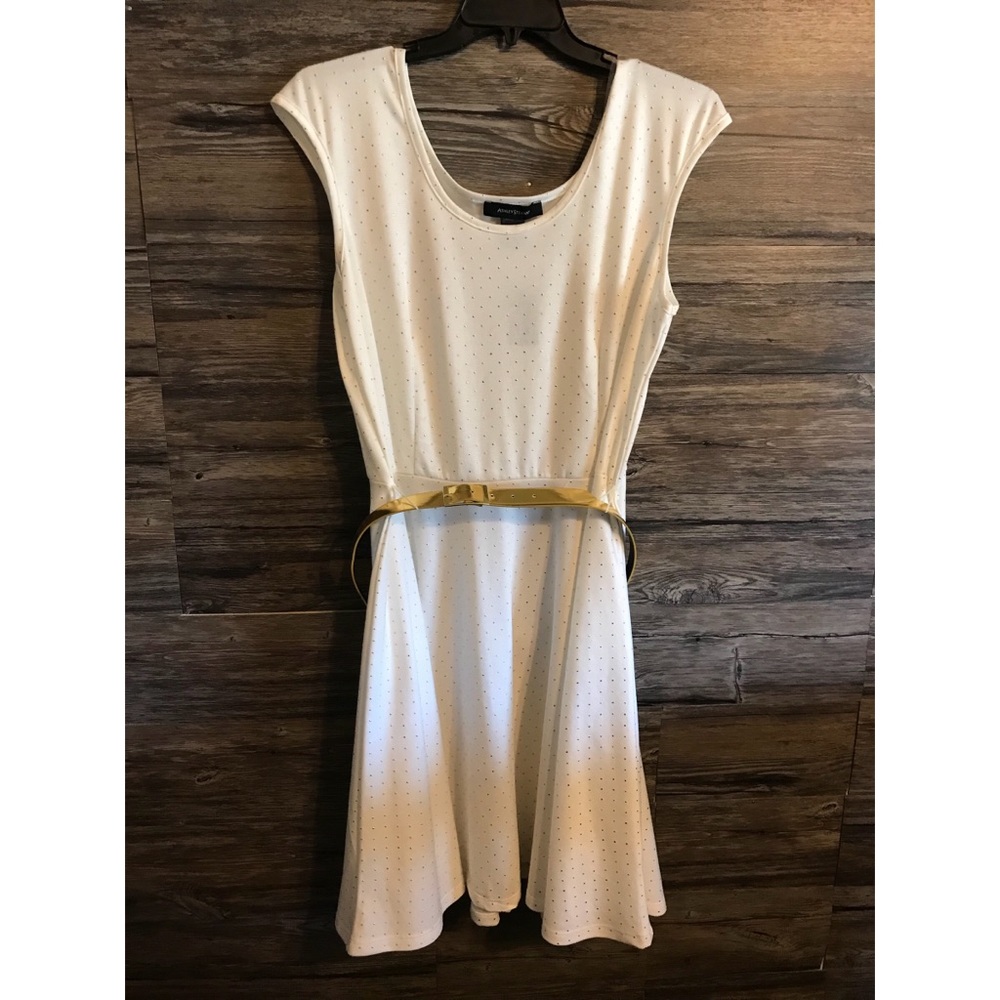 Lane Bryant White and Gold Dress Size 18/20